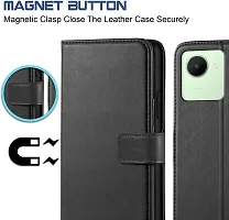 Classy Flip Cover for Realme C30 Black Dual Protection-thumb2