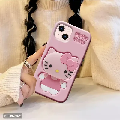 Ascensify Stylish Back Cover for Apple iPhone 13 Cute Hello Kitty Soft Case with Kitty Face Holder  for Apple iPhone 13-thumb5