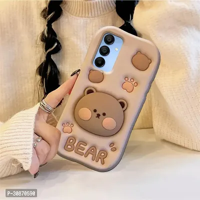 Ascensify Stylish Back Cover for Samsung Galaxy A15 5G Cute Funny Bear Case with Bear Face Holder  for Samsung Galaxy A15 5G-thumb5