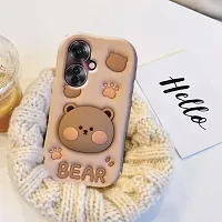 Ascensify Stylish Back Cover for Oppo F25 Pro 5G Cute Funny Bear Case with Bear Face Holder  for Oppo F25 Pro 5G-thumb2