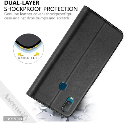 Classy Flip Cover for VIVO Y11 Black Dual Protection-thumb3