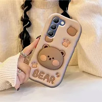 Ascensify Stylish Back Cover for Vivo Y200E 5G Cute Funny Bear Case with Bear Face Holder  for Vivo Y200E 5G-thumb4