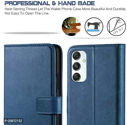 Classy Flip Cover for Samsung Galaxy M34 5G Blue Dual Protection-thumb3