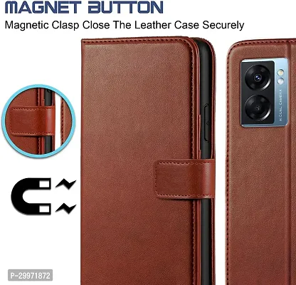 Classy Flip Cover for Oppo K10 5G Brown Dual Protection-thumb4