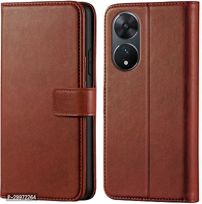 Classy Flip Cover for Vivo T2 5G Brown Dual Protection