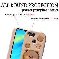 Ascensify Stylish Back Cover for Realme 2 Pro Cute Funny Bear Case with Bear Face Holder  for Realme 2 Pro-thumb3