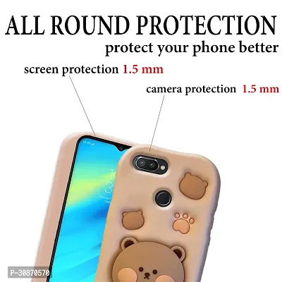 Ascensify Stylish Back Cover for Realme 2 Pro Cute Funny Bear Case with Bear Face Holder  for Realme 2 Pro-thumb4