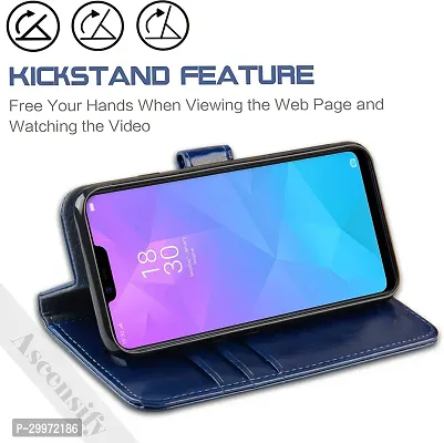 Classy Flip Cover for Realme 2 Blue Dual Protection-thumb5