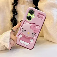 Ascensify Stylish Back Cover for OnePlus Nord CE3 Lite 5G Cute Hello Kitty Soft Case with Kitty Face Holder  for OnePlus Nord CE3 Lite 5G-thumb4