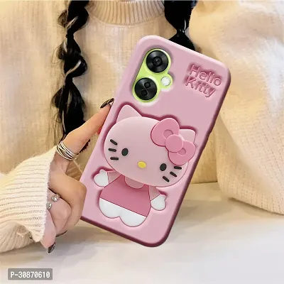 Ascensify Stylish Back Cover for OnePlus Nord CE3 Lite 5G Cute Hello Kitty Soft Case with Kitty Face Holder  for OnePlus Nord CE3 Lite 5G-thumb5