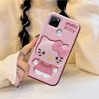 Ascensify Stylish Back Cover for Realme C12 Cute Hello Kitty Soft Case with Kitty Face Holder  for Realme C12-thumb4