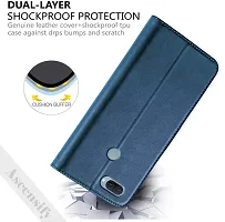 Classy Flip Cover for OPPO A11K Blue Dual Protection-thumb2