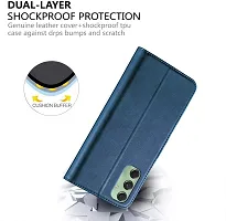 Classy Flip Cover for Samsung Galaxy F34 5G Blue Dual Protection-thumb3