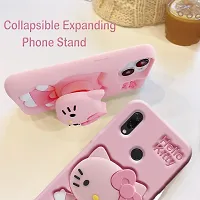 Ascensify Stylish Back Cover for Redmi Note 7 Cute Hello Kitty Soft Case with Kitty Face Holder  for Redmi Note 7-thumb1