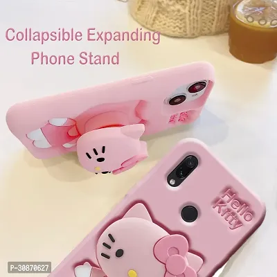 Ascensify Stylish Back Cover for Redmi Note 7 Cute Hello Kitty Soft Case with Kitty Face Holder  for Redmi Note 7-thumb2