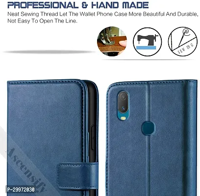 Classy Flip Cover for VIVO Y11 Blue Dual Protection-thumb2