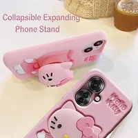 Ascensify Stylish Back Cover for Oppo F25 Pro 5G Cute Hello Kitty Soft Case with Kitty Face Holder  for Oppo F25 Pro 5G-thumb1