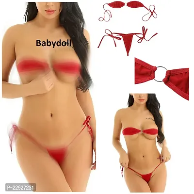 tube thongs Selfcare Women Cotton Tube Bra and Thong Panty Set (Pack of 1)