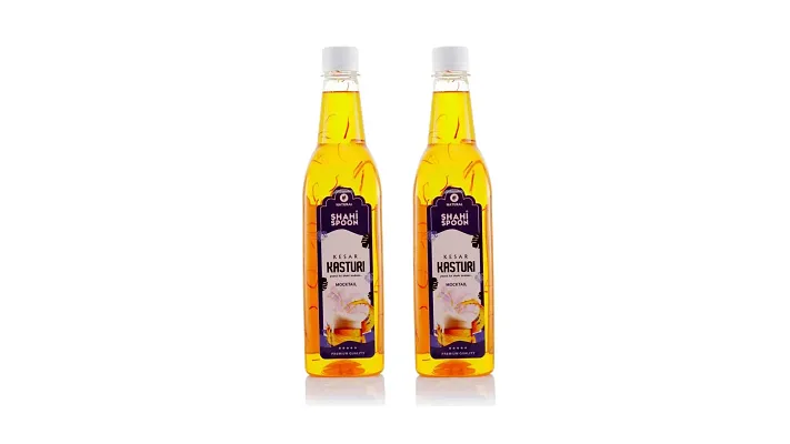 Blue Kasturi Mocktail  Syrup  Sharbat -BUY 1 GET 1 FREE, Pack Of 2, 735 ml Each