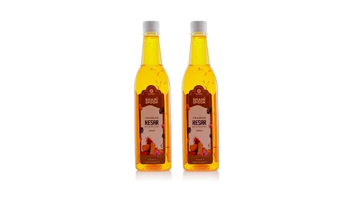 Chandan Kesar Mocktail  Syrup  Sharbat -BUY 1 GET 1 FREE, Pack Of 2, 735 ml Each