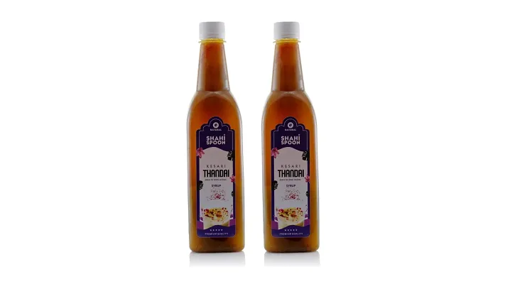 Blue Thandai Mocktail  Syrup  Sharbat -BUY 1 GET 1 FREE, Pack Of 2, 735 ml Each