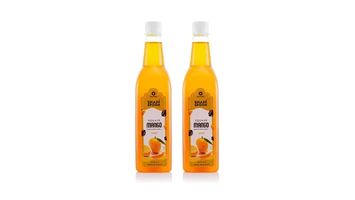 Squash Mango Mocktail  Syrup  Sharbat -BUY 1 GET 1 FREE, Pack Of 2, 735 ml Each