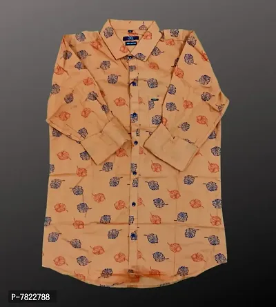 Premium Cotton Full Sleeve Leaves Shirt