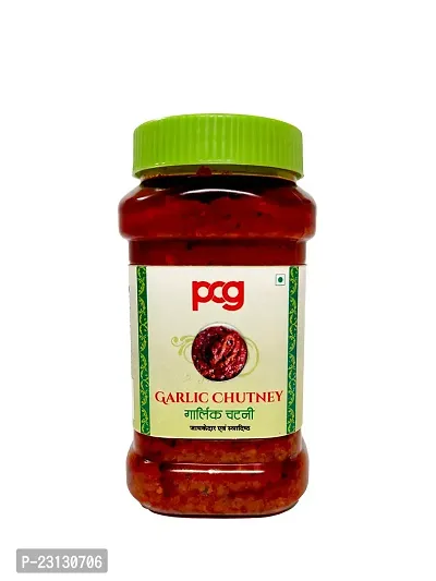 PCG Garlic Chutney l Lassun Chutney, 200gm-thumb0