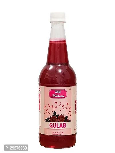 Love Mithaas Gulab l Rose Sharbat l Syrup l Mocktail, Refreshing  Cool Drink, 750ml-thumb2