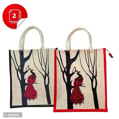 Eco-friendly jute shopping bags (Pack of 2)