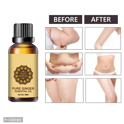 Ginger Essential Oil Ginger Oil Fat Loss Belly Fat Reduce Oil, Weight Loss Massage Oil, Fat Burner Oil For Women, Slimming Oil, Weight Loss Oil-thumb0