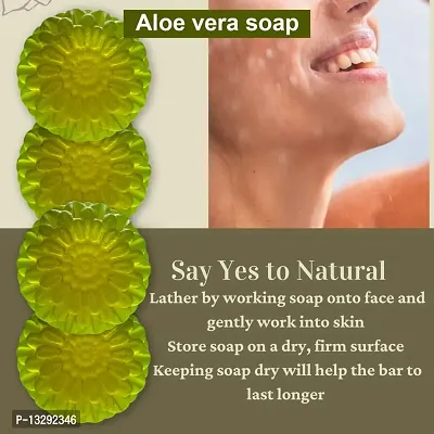 Exfoliating Aloevera Soap With Walnut Scrub-100 Grams Each, Pack Of 4-thumb0