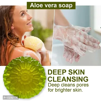 Nature Healing Touch: Aloe Vera Soap For Nourishing And Revitalizing Your Skin -100 Grams-thumb0