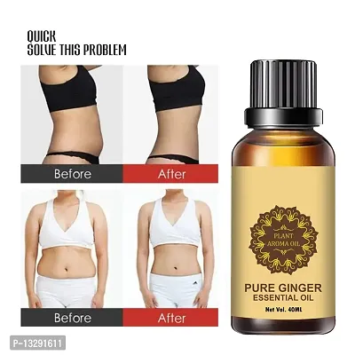 Ginger Essential Oil Ginger Oil Fat Loss Ginger Oil, For Belly Drainage Ginger Massage Oils For Belly / Fat Reduction For Weight Loss, Fat Burner Oil For Men And Women-thumb0