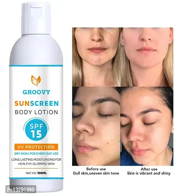 Sun Protection and Anti Aging Sunscreen Body Lotion- 100 ml with Retinol-thumb0