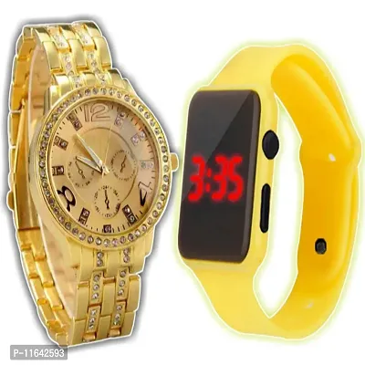 Stylish Multicoloured Analog And Digital Watches Combo For Men