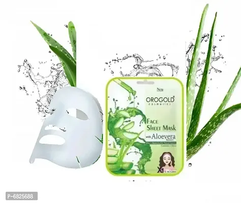 Orogold Face Sheet Mask Alovera Help Natural Fairness Contains 1 Sheet