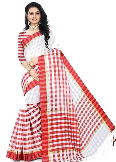 Latest Attractive Silk Saree with Blouse piece