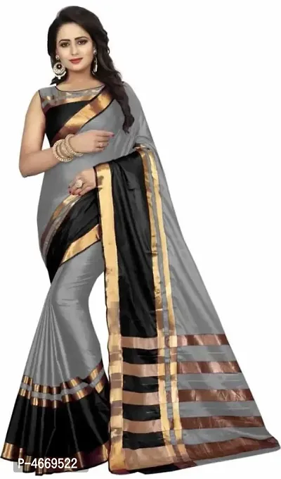 Latest Attractive Art Silk Saree with Blouse piece