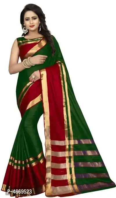 Latest Attractive Art Silk Saree with Blouse piece-thumb0