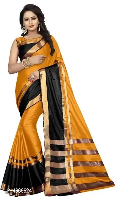 Latest Attractive Art Silk Saree with Blouse piece