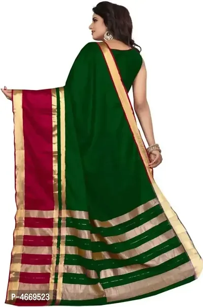 Latest Attractive Art Silk Saree with Blouse piece-thumb2