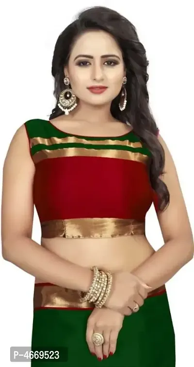 Latest Attractive Art Silk Saree with Blouse piece-thumb3