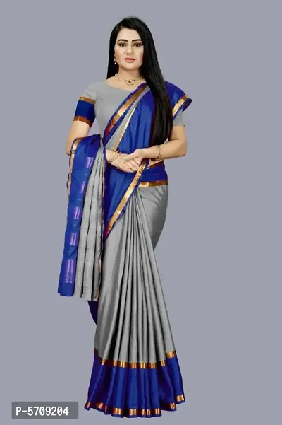 Beautiful Art Silk Jacquard Saree with Blouse piece