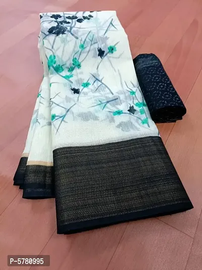 Women's Latest Design Cotton Printed Saree
