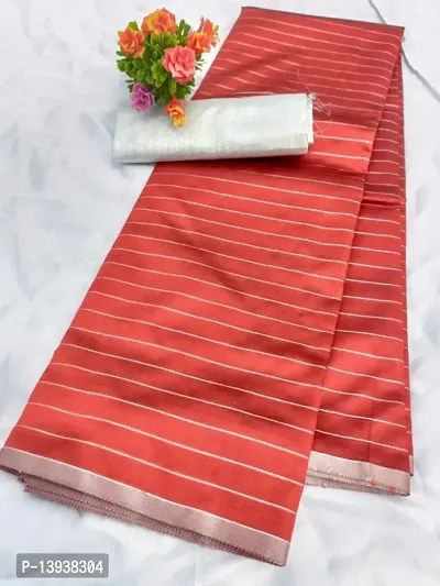 Classic Art Silk Striped Saree with Blouse piece-thumb0