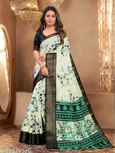 Saree With Blouse Pieces