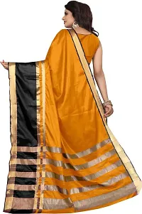 New look Jute Silk Saree with Blouse piece-thumb1