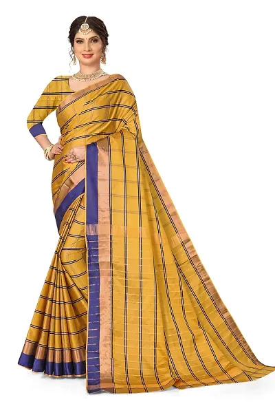 Alluring Linen Blend Saree with Blouse piece 