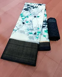 Cotton Printed Saree With Blouse Pieces-thumb2